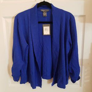 Royal Blue Blazer Style Cardigan XL/XXL NWT